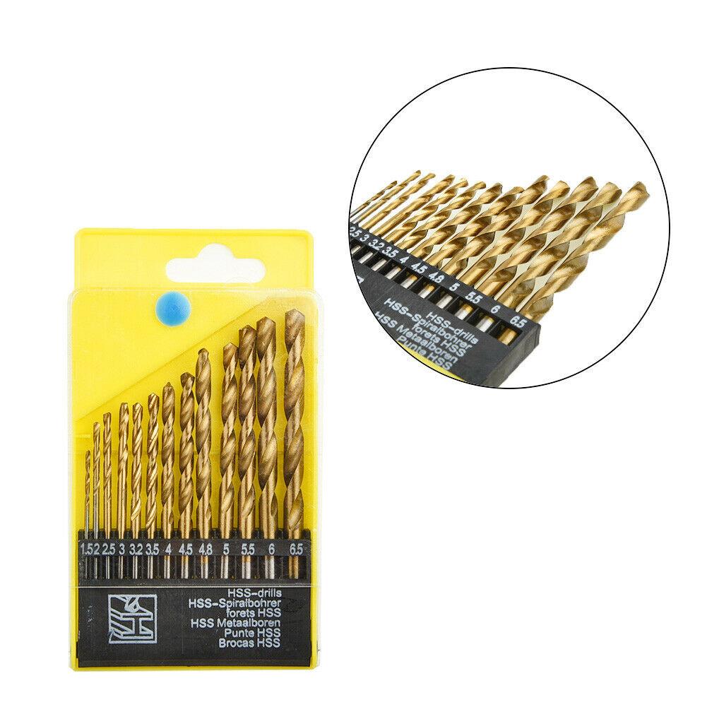 13 stk/sett metallborkronesett vridborkroner Hss Strong for stål metall Rask endringsdesign