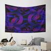 King of Hearts Neon Line Art Design Pattern Wall Hanging Tapestry Decorative Tapestry Home Decor for Bedroom and Living Room