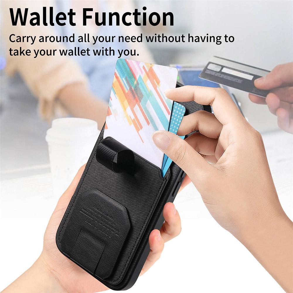 Non-Slip Grip Back Case For Samsung Galaxy A04S A04 A04E A05 A05S A06 A07 A13 A14 A15 A22 Card Holder Hidden Stand Phone Cover