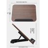 Solid Wood Book Stand Adjustable With Safety Features Foldable Ergonomic For Secure Reading Cooking And Study