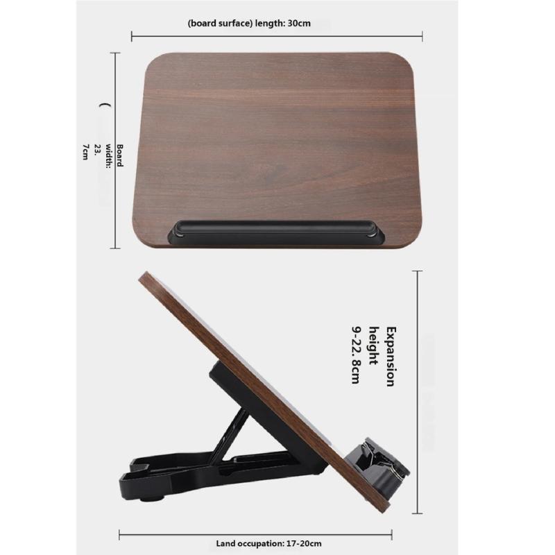 Solid Wood Book Stand Adjustable With Safety Features Foldable Ergonomic For Secure Reading Cooking And Study