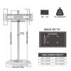 UNHO TV Stands: Minimalist Modern TV Floor Stand for 40''-75'' TV Stand with Sintered Stone Base for Living Room, 600*400mm VESA