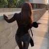 Women Sexy Solid Color Slim Chiffon Shirt Turn-down Collar Flare Sleeve Tunic Bandage Design Vintage Female Blouses Spring 2026