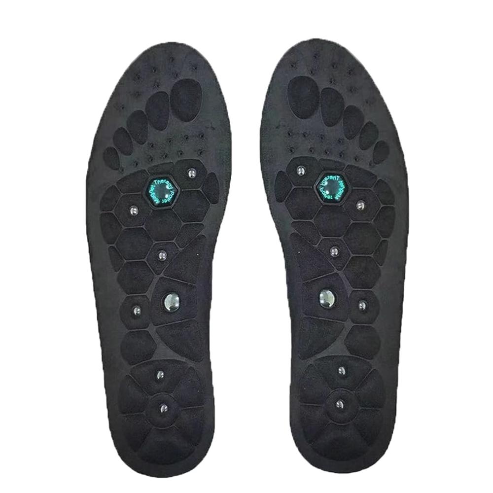

Sports Arch Support Insole Magnetic Therapy Acupoint Massage Insole EVA Orthopedic Foot Pad Relax Plantar Muscle Outdoor Running S(35-39) чёрный
