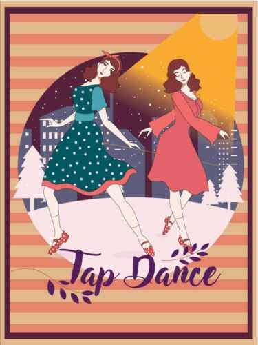 

Metal plaque vintage retro style Tap Dance Classic tin door signAluminum 20x30cm（7.8x11.8inch）