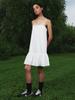 Gijun Shirring Puff Mini Dress Off-White