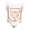1:12 Dollhouse White Table Clock Exquisite Miniature Clock Furniture Decoration Accessories