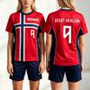 Norway Number 9 HAALAND Jersey Football Tee O-neck Short Sleeve Male T-shirt Streetwear Unisex Graphic Print Tshirts