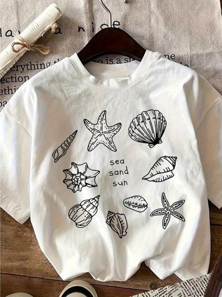 Plus Size Women's Short-sleeved T-shirt with Printed Pattern, Versatile Style, Suitable for Everyday Wear Going Out.Personality