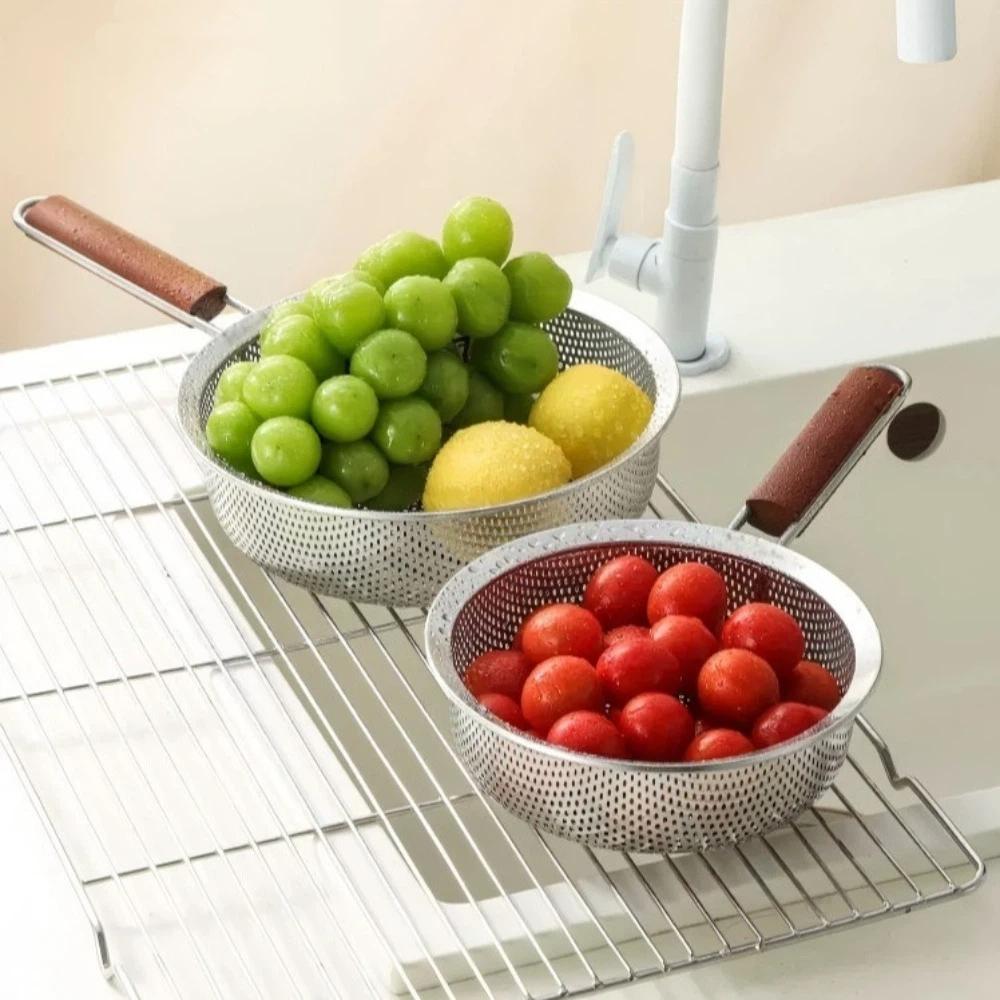 Multipurpose Mesh Skimmer Spoon Easy To Clean Stainless Steel Colander  For Kitchen Cooking