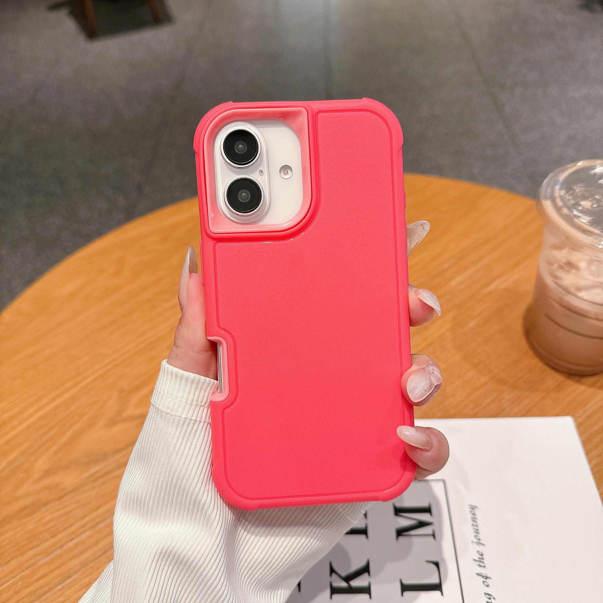 

For IP16 Defense Three-in-one TPU+PC Upper and Lower Cover Non-slip and Dirt-resistant Mobile Phone Case High Quality For iPhone 16