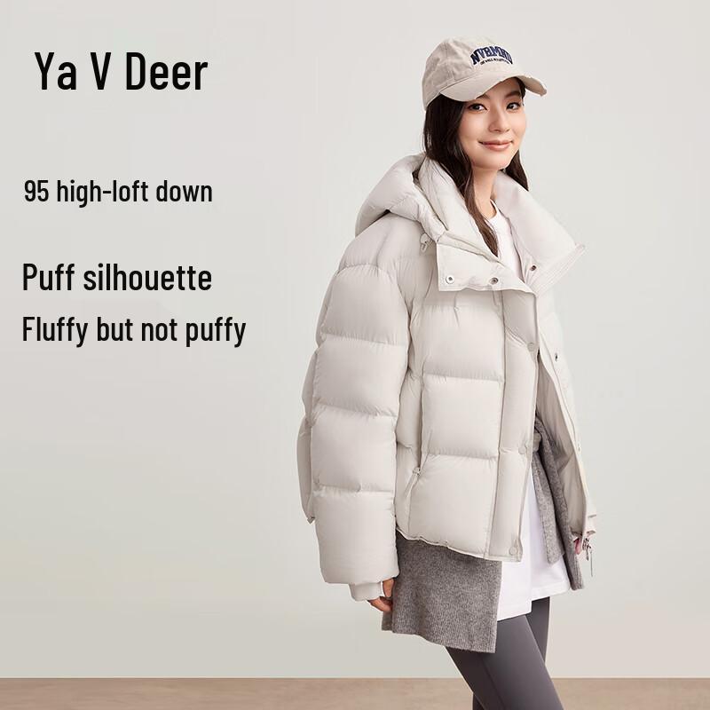 Yalu Women's 95% Duck Down Short Puffer Jacket