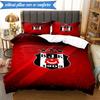3PCS Besiktas Istanbul Football Club Bedding Set 2D Printing (Includes 1 Duvet Cover + 2 Pillowcases Coreless), Bedroom decor,Fan gift