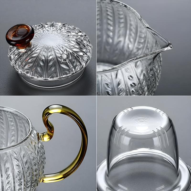 Glas Teekanne Hitzebeständig Verdickte Teekanne Tee Wasser Trennung Glas Teekanne Tee Sieb Filter Hohes Borosilikat Chinesisches Teegeschirr