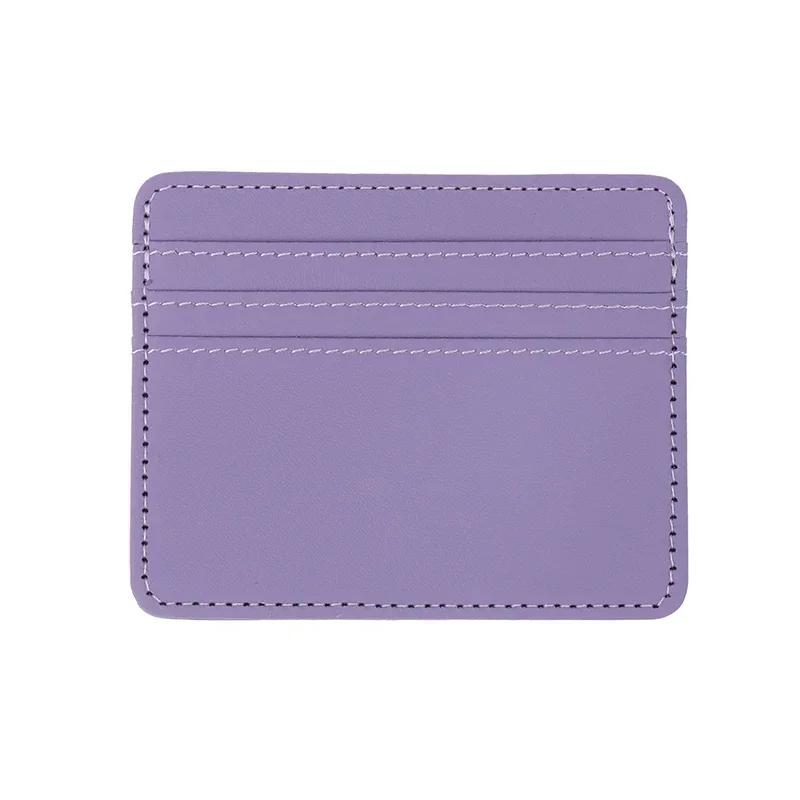 1pc Pu Leather Id Card Holder Candy Color Bank Credit Card Box Multi Slot Slim Card Wallet Women Men Business Cards Cover