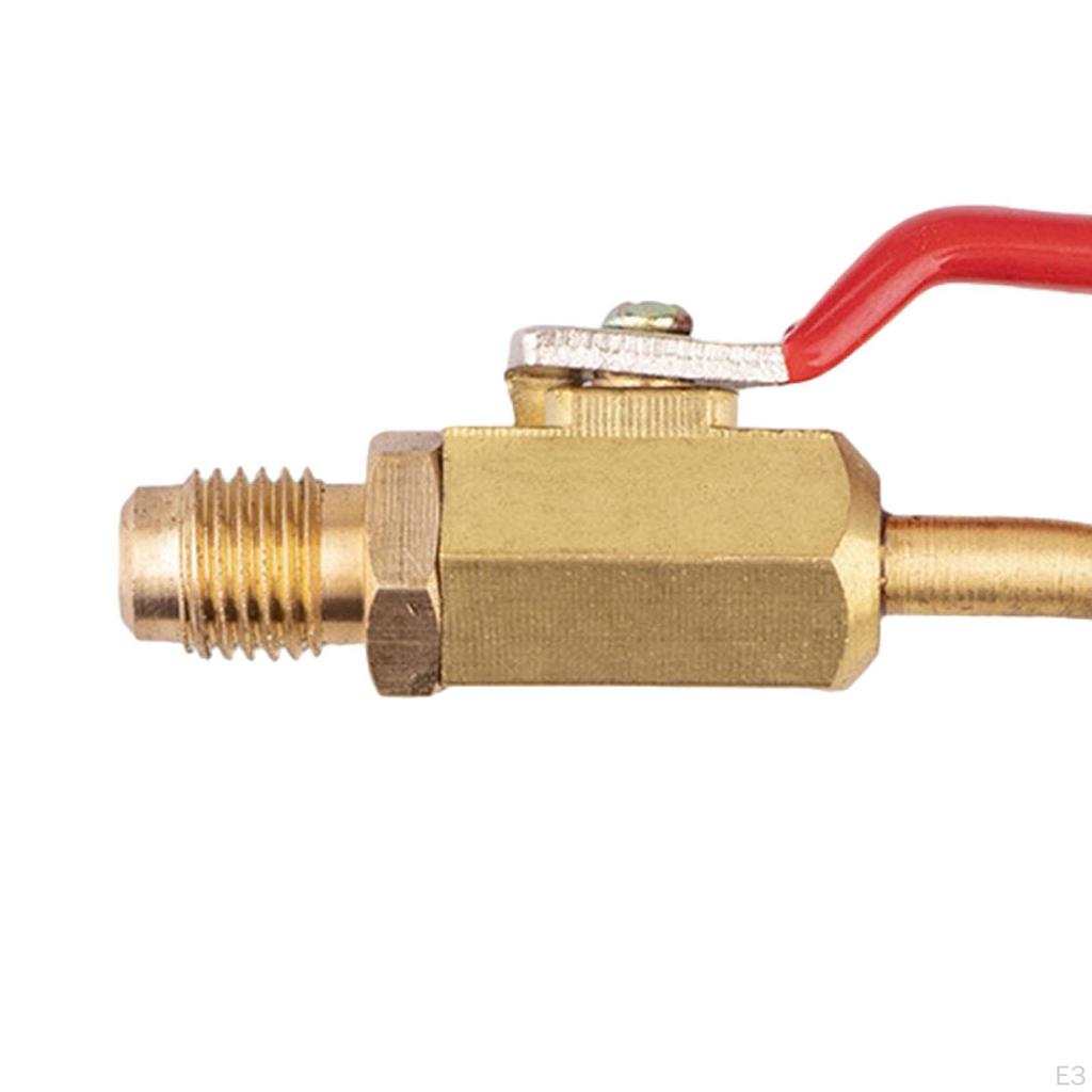 Air Conditioner 1/4 Male Safety Adapter Liquid Valve Connector Filling