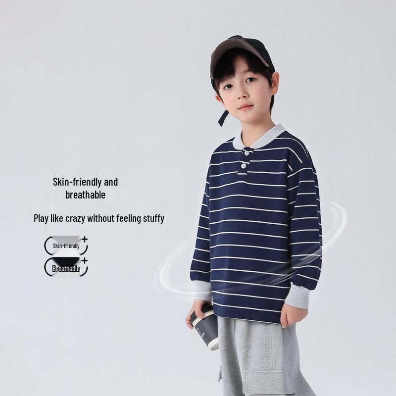 Yoyo Fairy Tale Boys' Striped Long-Sleeve Sweatshirt