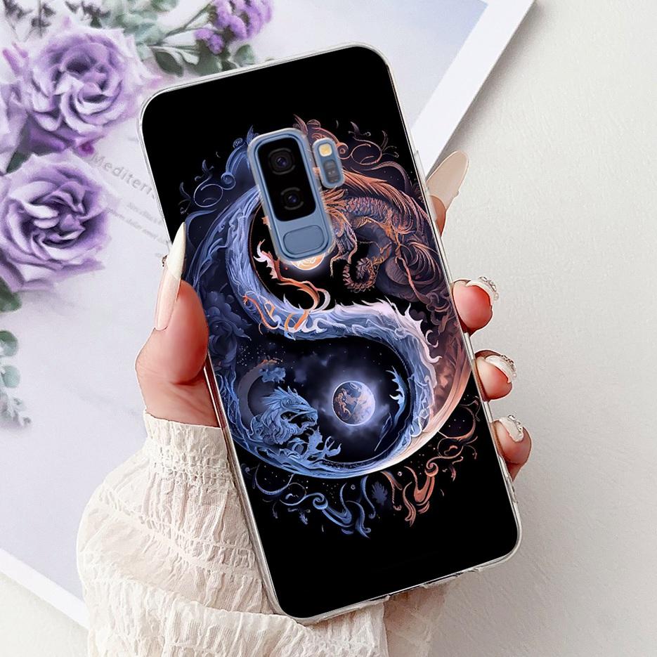 For Samsung Galaxy S9 Case SM-G960F Cute Cat Painted Cover Soft Slim Phone Case For Samsung S9 Plus S 9 Galaxy S9+ SM-G965F Bags