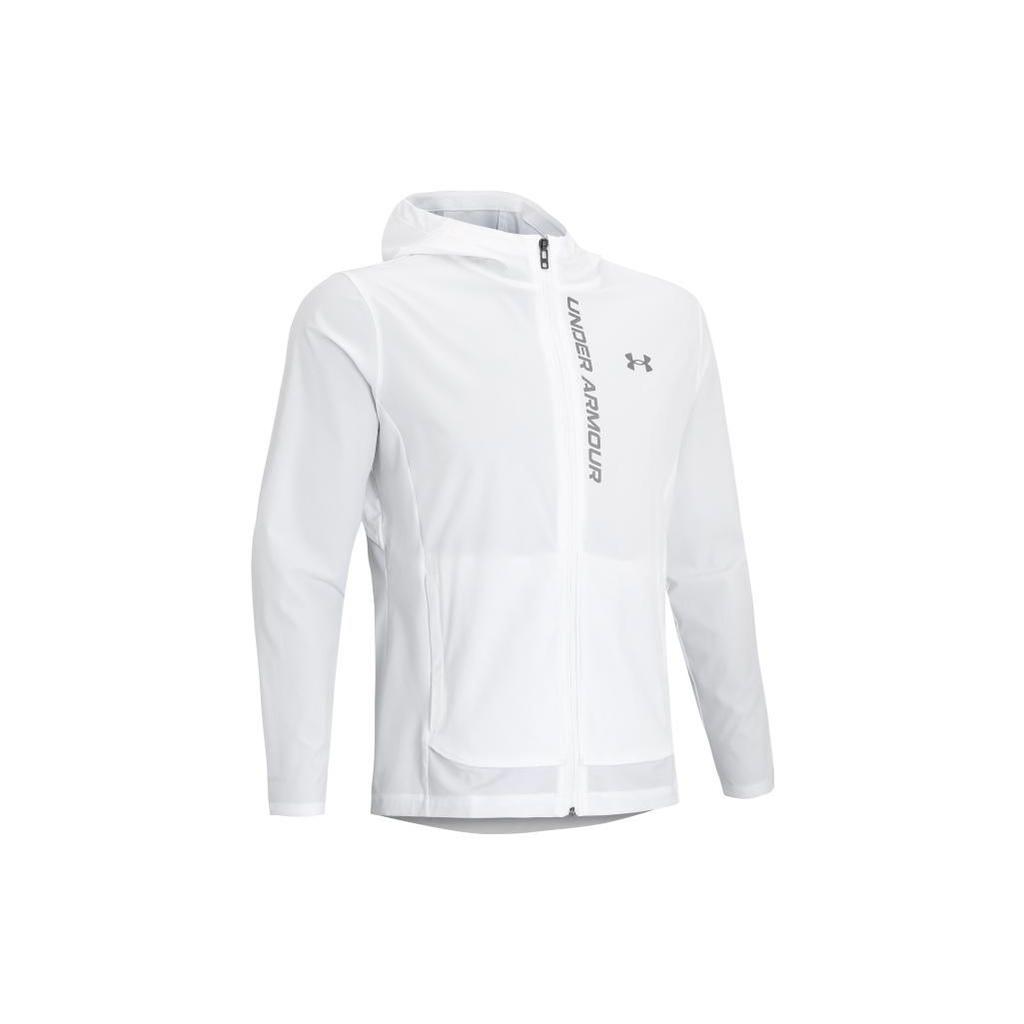 Under Armour Sun Protection Series Embroidered Logo Hooded Jacket Men Jackets White 1376794-100