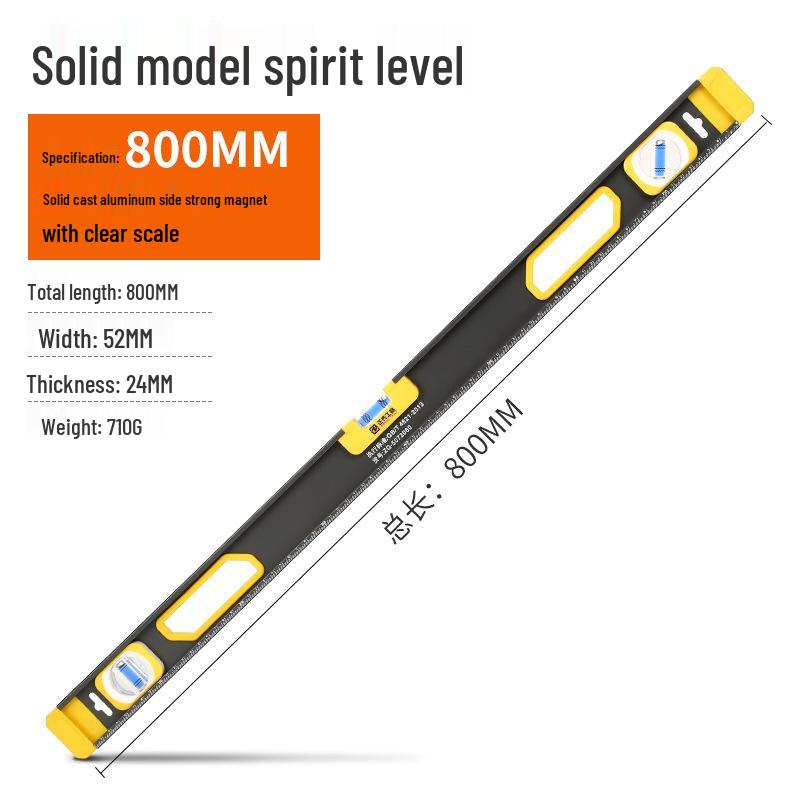 High Precision Spirit Level with Angle Inclination Balance, Vertical & Horizontal Measuring Rangefinder, Strong Magnet