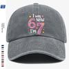 Pc Pink Color Painted Number Cm Baseball Cap I Was  Now IM Cm Text Stars Hearts Rainbow Decoration Graduati