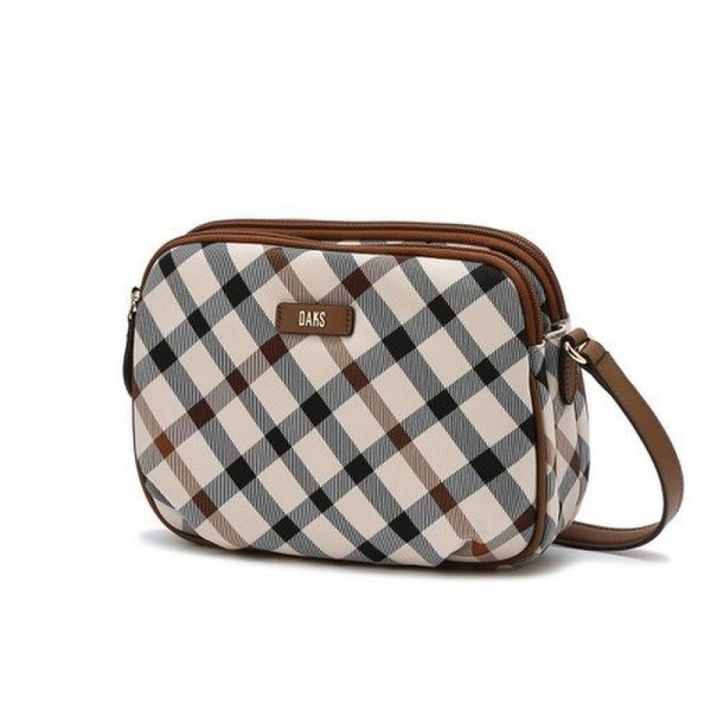 

Daks Brown House Check Jacquard Crossbody Bag Single option