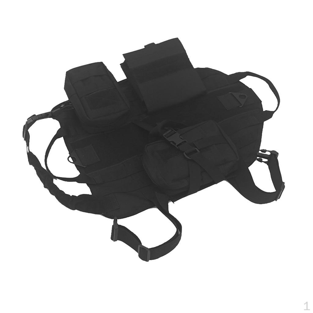 Tactical Dog Molle Vest Nylon Service Canine Harness