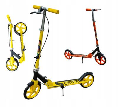 Scooter With Large Wheels For Children And Adults, Foldable, Hand Brake