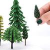 Forest Model 55 Diorama 9 Sizes for N Gauge and Buildings Model Trees, Pieces, Kit, 3-7cm, Mixed, Dioramas, Railways, (55 Pieces, A)