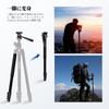 NEEWER TP64 Camera 230cm for with Video Flexible Center Metal Camera Travel QR Plate Folding Maximum Load 6kg Tripod/Monopod, Wide,