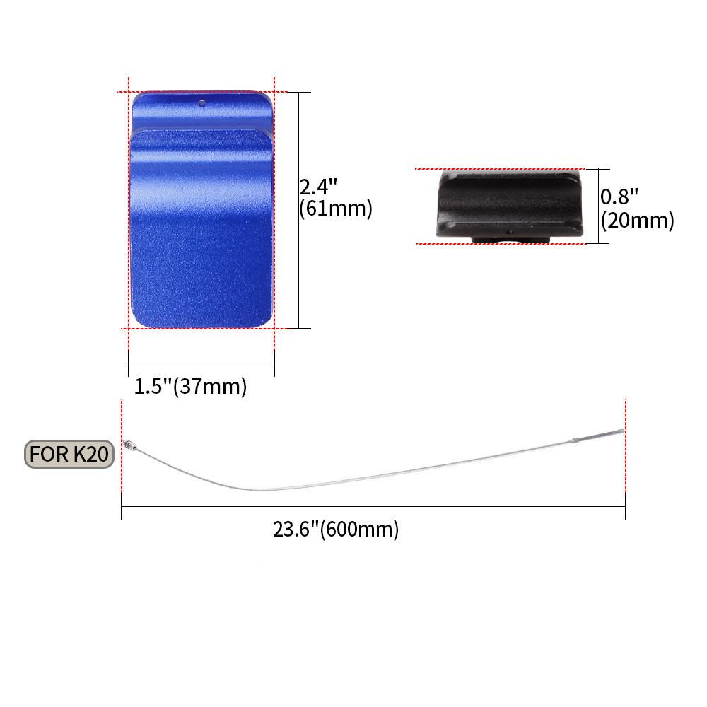 Black Billet Aluminum Oil Dip Stick Kit For All Honda Acura K20 K-Series Engines