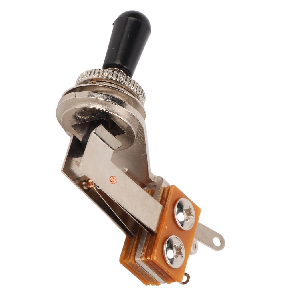 3 Way L Shaped Toggle Switch Electric Guitar Pickup Selector Replacement Tones Control PartsBlack