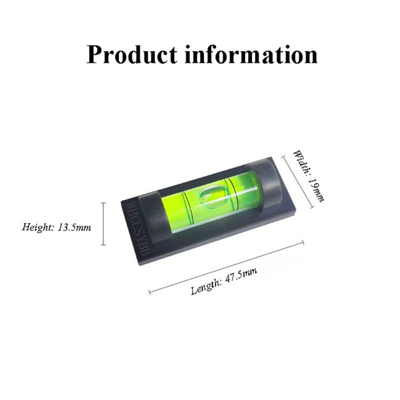 2pcs Surface Leveler Universal Square Level Bubble Inclinometer Horizontal Leveler Blisters Level Bubble Degree Level