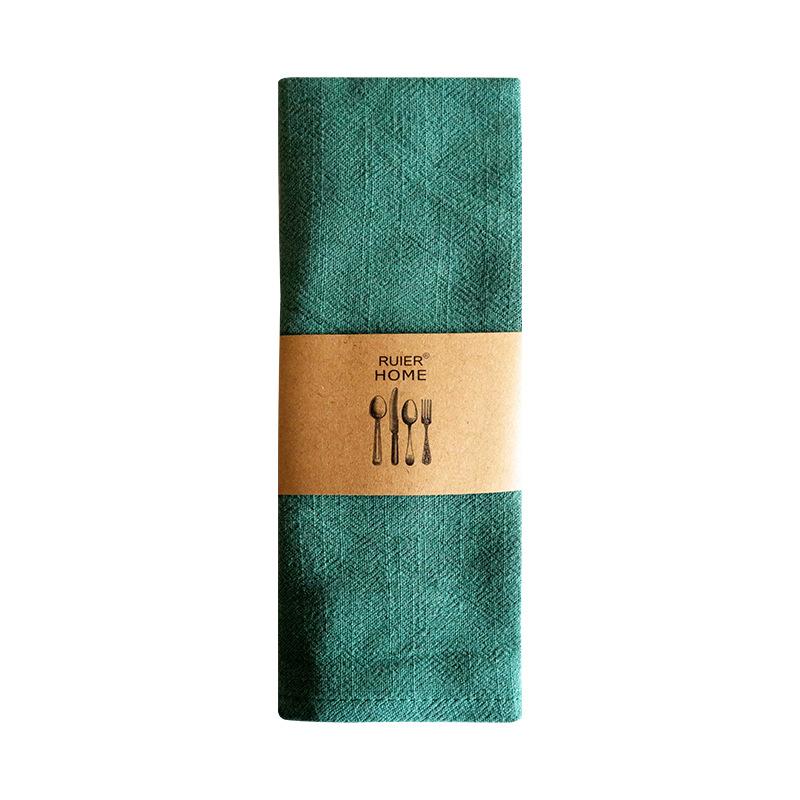 Cotton and linen napkin cloth wine glass towel kitchen towel placemat kitchen gourmet background cloth