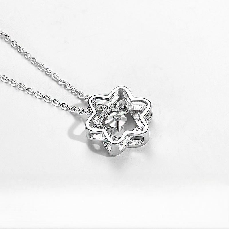 Six Star Necklace: Women's Heart Beats, High Level Sense, Clavicle Chain Tide, Light Luxury, Versatile, and Versatile
