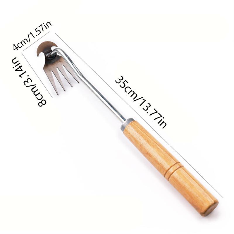 

1 инструмент для прополки почвы в горшке для травы, марганцевая сталь, 4/11 зубьев, ручной экскаватор, восстановленный, садовая земля, принадлежности для трав, легко вытаскивается