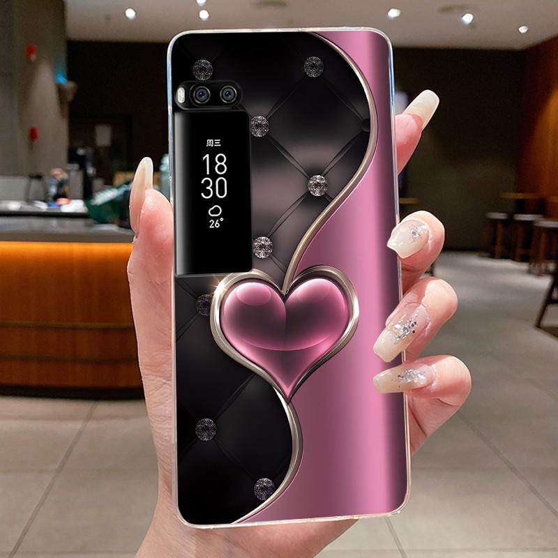 Phone Case For Meizu Pro 7 Case For Meizu Pro 7 Plus Capa Coque Flower Butterfly Thin Covers Transparent Soft Silicone TPU Cover