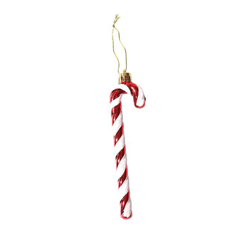 6 STÜCKE Glitzer Zuckerstange Weihnachtsbaumschmuck Niedliche Zuckerstange Baumhängeornament für Feiertags-Partydekoration Gastgeschenk
