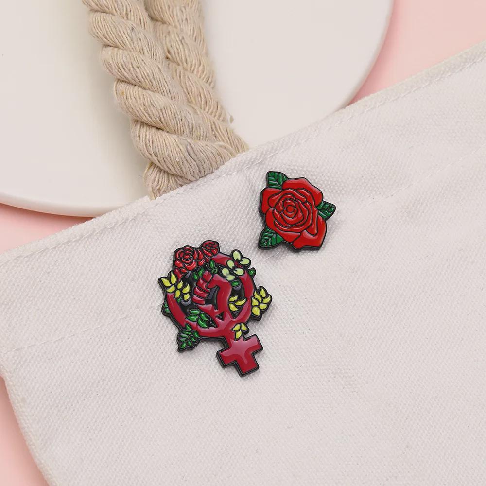 Trendy 2021 Alloy Flower Brooch: Creative Personalized Oil Drop Design