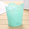 Hollow Flower Simplicity Brush Storage Pen Pencil Pot Holder Container Desk Organizer Gift