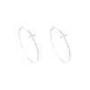 Simple circle earrings women's design earrings light luxury fashionable exaggerated earrings