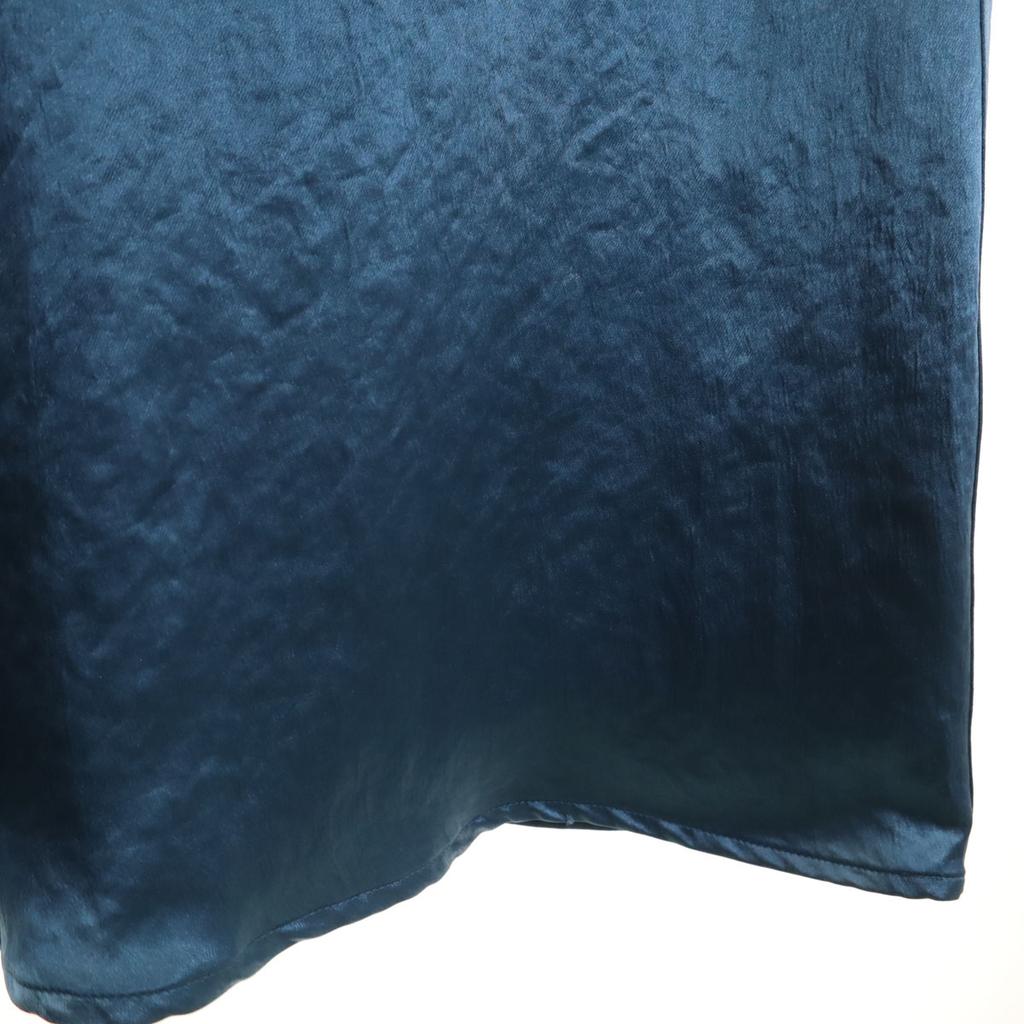 ALYSI Made In Italy Long Length Tied Flare Skirt 2 Blue Women Used