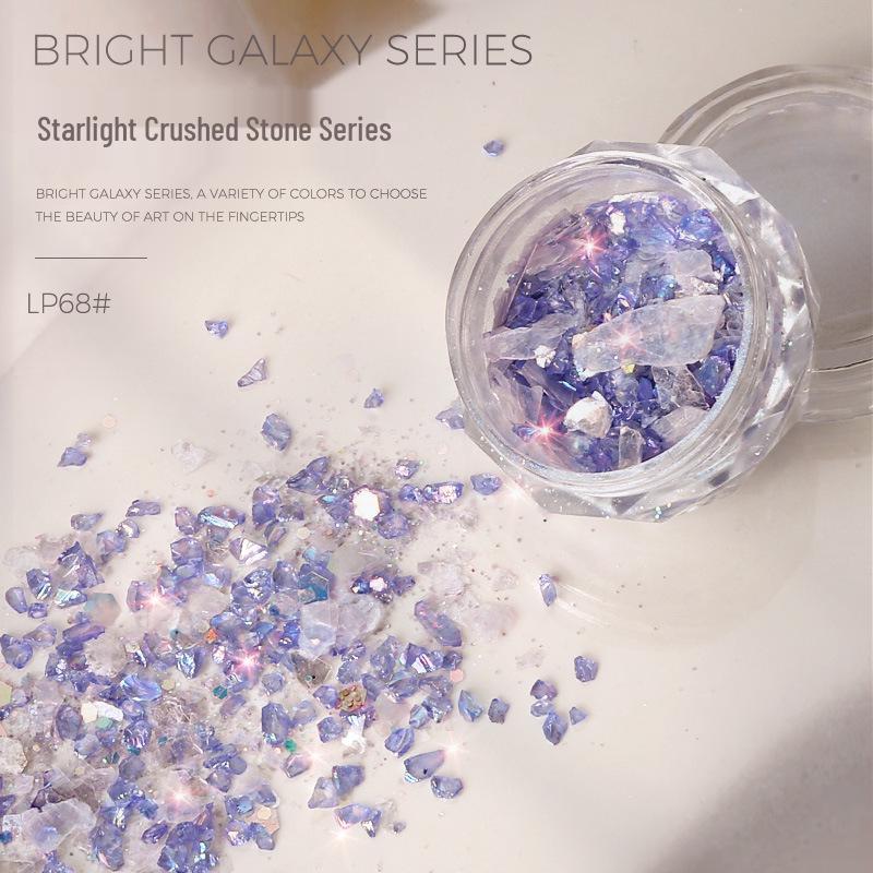 Irregular Starlight Crushed Stone Aurora Nail Art Accessories
