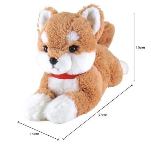 SUN LEMON Shiba Inu Lap Dog Plush Toy, Beige, Small, P-3052