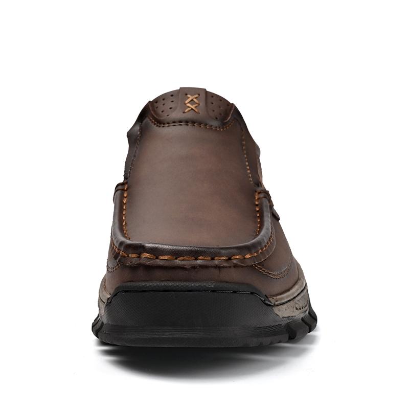 New Leather Casual Business Shoes Outdoor Men's Comfort Loafers Fashion Soft Classic Driving Footwear Non-slip Walking Shoes