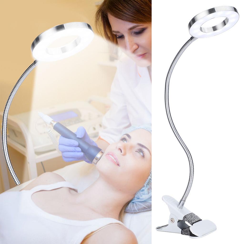 USB Circle Makeup Lamp Eyebrow Lip Tattoo Beauty Salon Desktop Led Lights with Clip