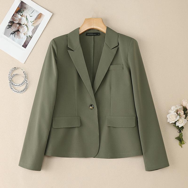 ZANZEA Cardigan Blazer Subțire Casual cu Mâneci Lungi pentru Femei