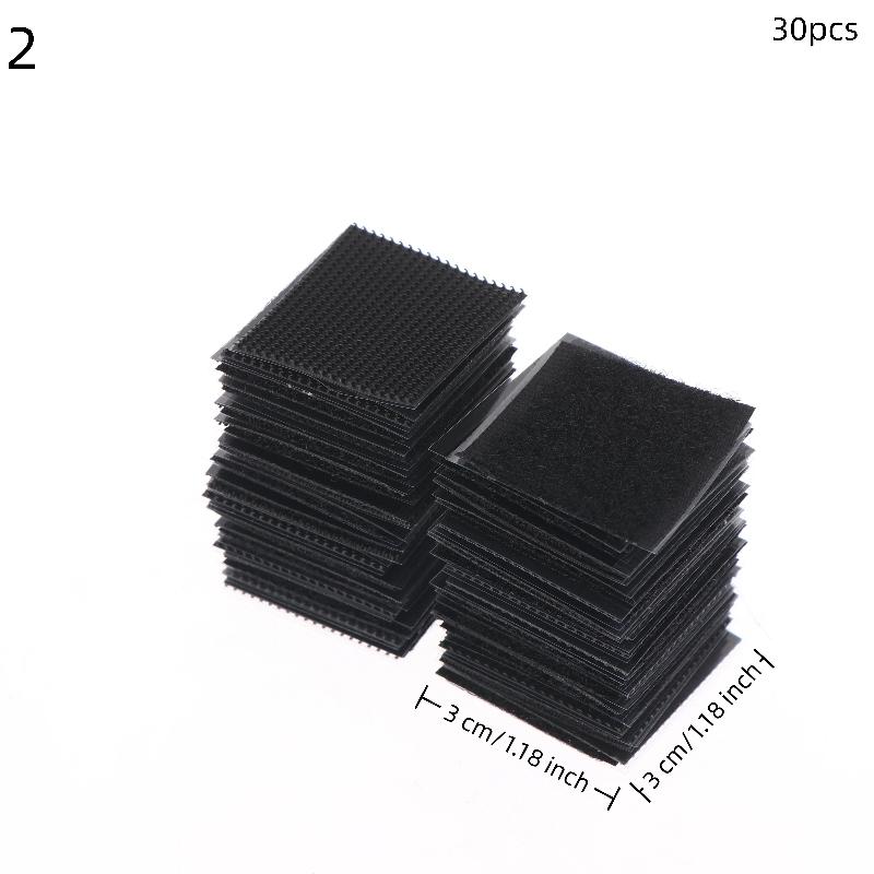 

30Pcs Tape Super Strong Adhesive Strap Scratch Sticker Strip Attaches Cable Organizer Diy Carpet Fasteners Auto N2