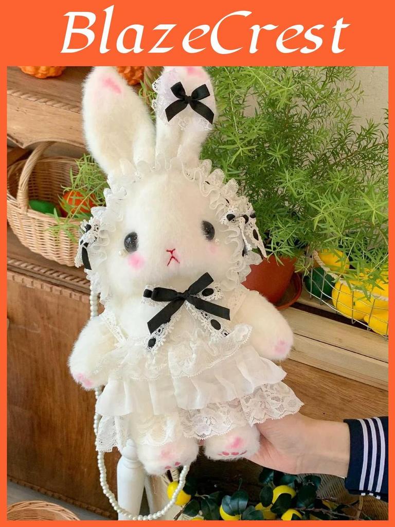 Lolita Plush Bunny Bag With Bow For Daily Use And Collectors Style