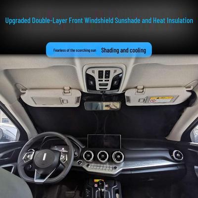 Custom Sunshade Windshield for Tesla Model 3/S/X/Y - Double-Layer Heat Insulation Curtain